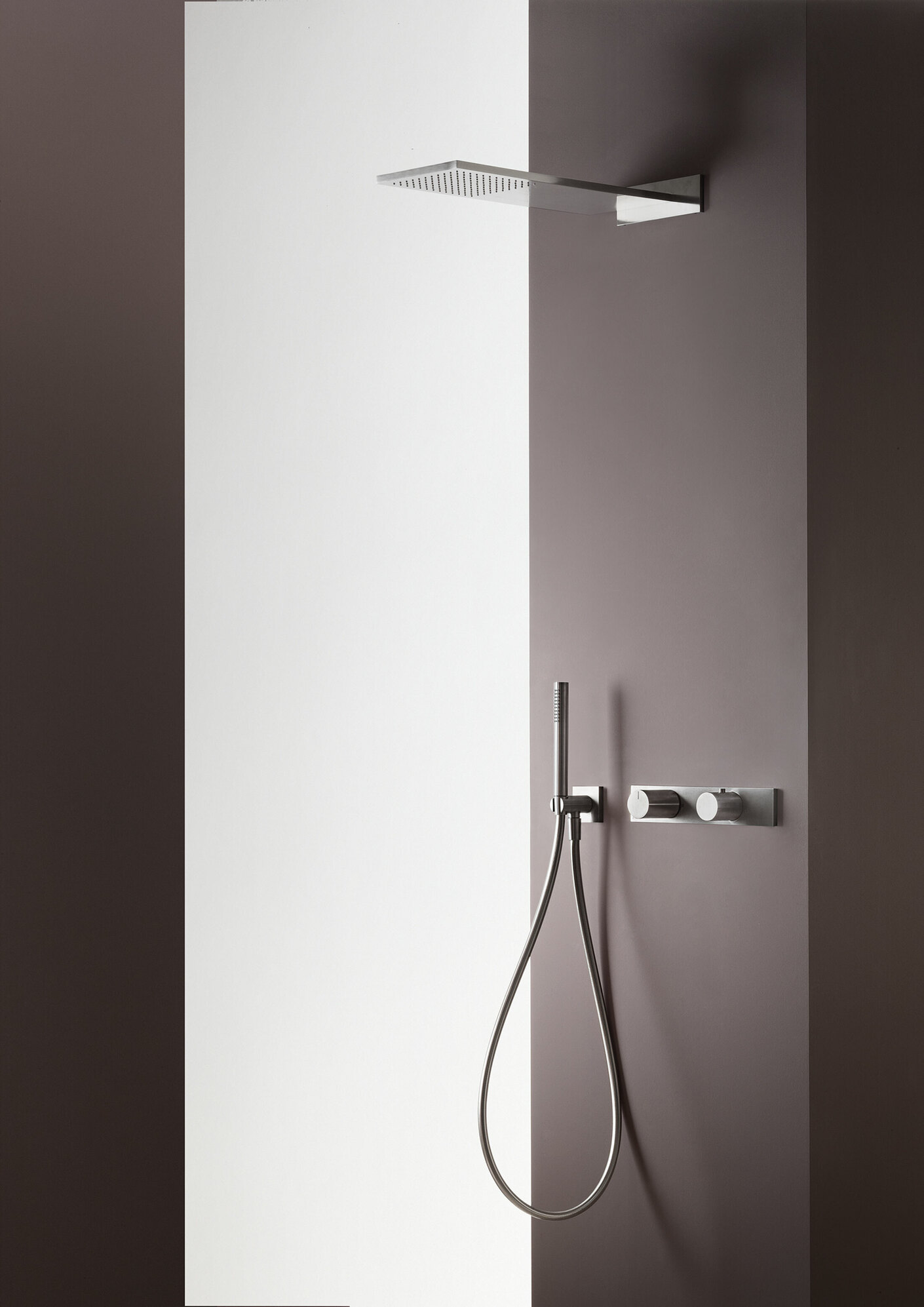 Milano Rain showerhead - 3/4 built-in thermostatic shower mixer - Shower set