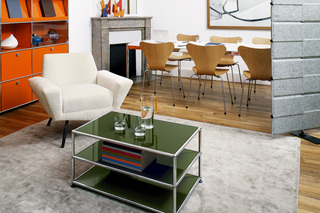 USM Haller Sidetable | Olive Green  by  USM