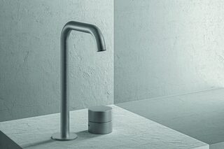AC/EX ECLIPSE Aboutwater Boffi / 2 -hole washbasin mixer - Brushed Stainless Steel  by  Fantini