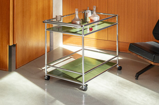 USM Serving Trolley | Olive Green  by  USM