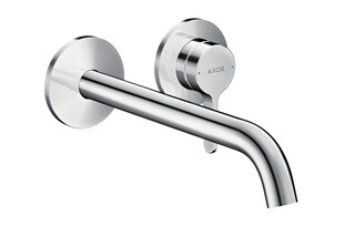 AXOR One Single lever basin mixer for concealed installation wall-mounted with lever handle and spout 220 mm Chrome  by  AXOR