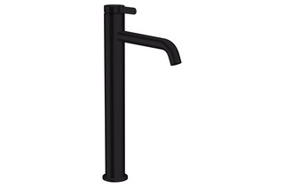 AXOR One Single lever basin mixer 260 with lever handle and waste set Matt Black  by  AXOR