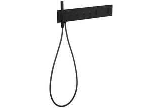AXOR ShowerCompositionThermostatic module 610/110 for concealed installation for 4 functions Matt Black  by  AXOR