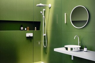 AXOR One Shower set 75 1jet EcoSmart with wall connection | matt white  by  AXOR