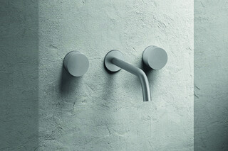 AC/EX ECLIPSE Aboutwater Boffi / Wall-mount washbasin mixer - Brushed Stainless Steel  by  Fantini