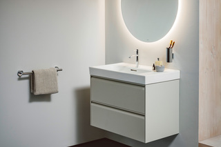 Meda Vanity unit 800, 2 drawers, matches washbasin 817116  by  Laufen