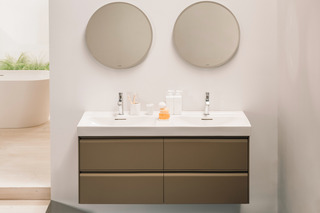 Meda Vanity unit 1300, 4 drawers, matches washbasin 814112  by  Laufen