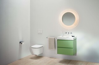 Meda Vanity unit 600, 2 drawers, matches washbasin 810113  by  Laufen