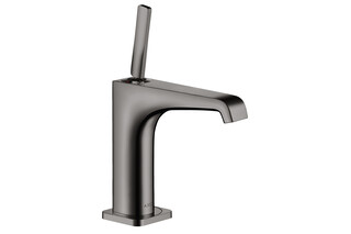AXOR Citterio E Single lever basin mixer 130 with pin handle and waste set polished black chrome  by  AXOR