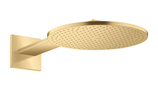 AXOR ShowerSolutions Overhead shower 300 2jet with shower arm Brushed Gold Optic  by  AXOR