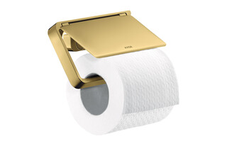 AXOR Universal Accessories Roll holder with cover Polished Gold Optic  by  AXOR