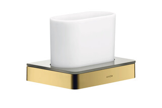 AXOR Universal Accessories Toothbrush tumbler Polished Gold Optic  by  AXOR