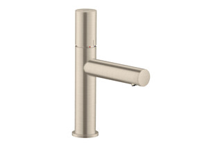 AXOR Uno Single lever basin mixer 110 with zero handle and waste set Brushed Nickel  by  AXOR