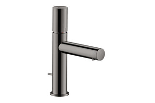 AXOR Uno Single lever basin mixer 110 with zero handle with pop-up waste set Polished Black Chrome  by  AXOR