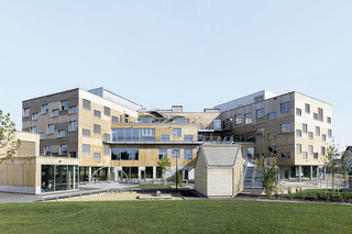 concrete skin, Berresgasse educational campus  by  Rieder