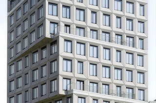 concrete skin, Heimeran Westend office building  by  Rieder