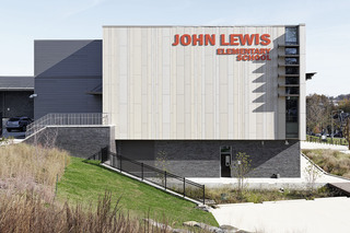 öko skin stripes, John Lewis Elementary School  by  Rieder