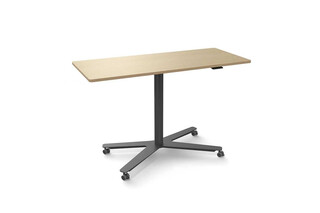Jojo sit and stand table with X-base  by  Martela
