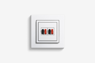 Speaker connection insert, 2-gang  by  Gira