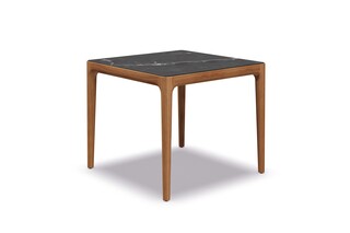 Lima 87 cm Square Dinner Tabel Ceramic Nero  by  Gloster Furniture