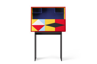 LINEA highboard with drop-leaf writing desk  by  Porro