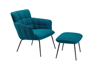 Marla easy chair low with steel frame  by  Freifrau