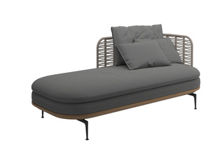 Mistral Chaise rechts mit niedriger Lehne  von  Gloster Furniture