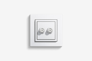 SAT F jack insert, 2-gang (including E2)  by  Gira
