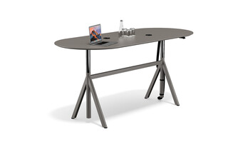 Slide Height-adjustable desk and meeting table  by  Renz