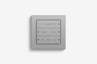 Pushbutton sensor 3 colour Aluminium  by  Gira