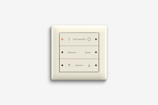 Pushbutton sensor 3 cream white glossy  by  Gira