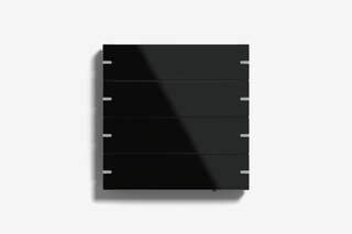 Pushbutton sensor 4 black glass  by  Gira