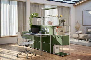 USM Haller Homeoffice | Olivgrün  von  USM