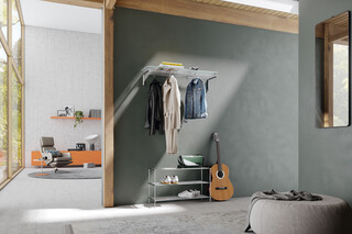 Shoe shelves and benches  by  PHOS