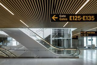 RIBline Timber Slats Ceiling  by  Lindner Group