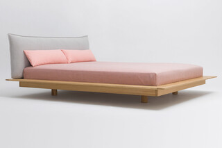YOMA with upholstered headboard  by  Zeitraum