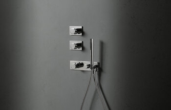 Milano 3/4 UP-Thermostatbrausemischer - Doppelkopfbrause