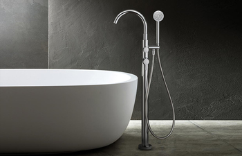 Icona Classic Floor-mount bathtub mixer