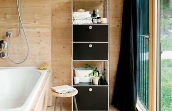 USM Haller Shelving | Graphite Black