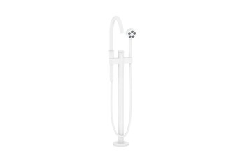 AXOR One Single lever bath mixer floor-standing | matt white