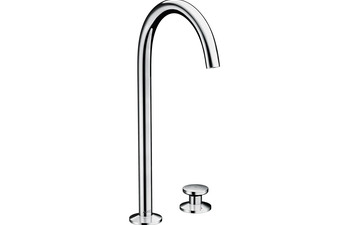 AXOR One 2-hole basin mixer Select 260 with push-open waste set Chrome