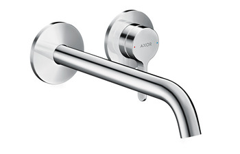 AXOR One Single lever basin mixer for concealed installation wall-mounted with lever handle and spout 220 mm Chrome