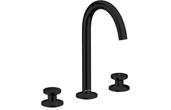 AXOR One 3-hole basin mixer Select 170 with push-open waste set Matt Black