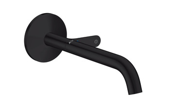 AXOR One Basin mixer for concealed installation wall-mounted Select with spout 220 mm Matt Black