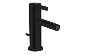 AXOR One Single lever bidet mixer with pop-up waste set Matt Black