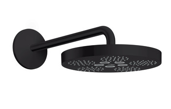 AXOR One Overhead shower 280 1jet with shower arm Matt Black