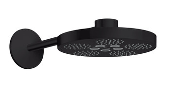 AXOR One Overhead shower 280 2jet with shower arm Matt Black