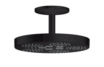 AXOR One Overhead shower 280 1jet with ceiling connection Matt Black
