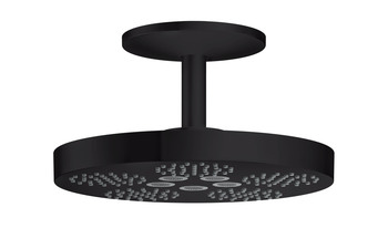 AXOR One Overhead shower 280 2jet with ceiling connection Matt Black