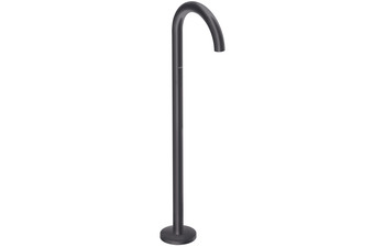 AXOR Uno Bath spout curved floor-standing Matt Black